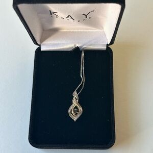 Kay Jewelers Silver Infinity Pendant Necklace